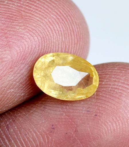 Natural Yellow Sapphire Stone Certified By Gia Igjtl Igi Ceylon