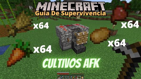 Como Hacer Una Mini Granja De Cultivos AFK En Minecraft Guía De