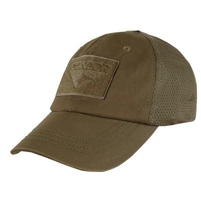 CONDOR OUTDOOR Mesh Tactical Cap BROWN Army Surplus MILITARY RANGE