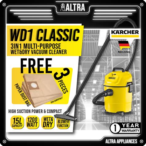 Karcher Wd Classic Wet Dry Multi Purpose Vacuum Cleaner L