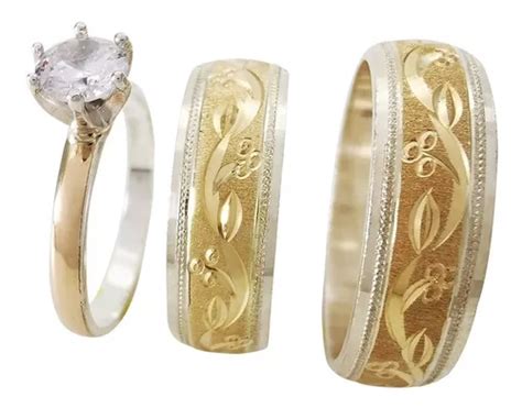 Argollas Matrimonio Oro K Plata Y Gratis Anillo Compromiso