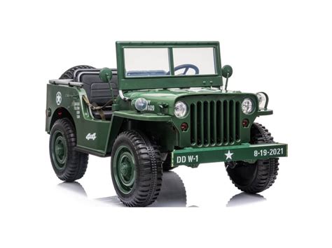 24v Xxl Military Jeep For Kids Green