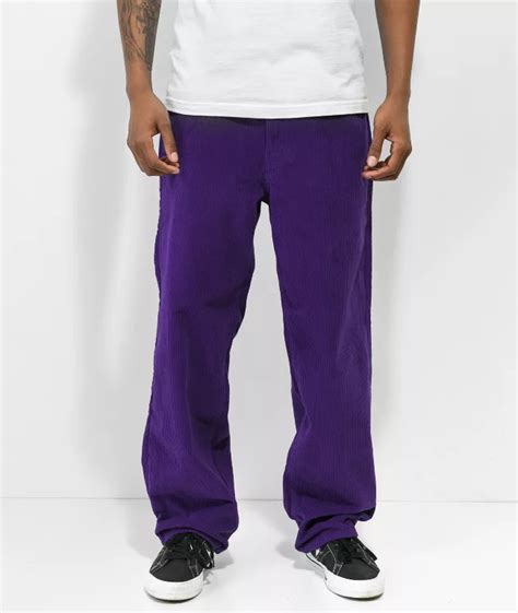 Empyre Skate Loose Fit Mauve Corduroy Pants