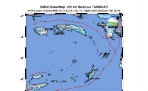 Bmkg Catat 45 Kali Gempa Susulan Di Laut Banda Terbesar Magnitudo 6 8