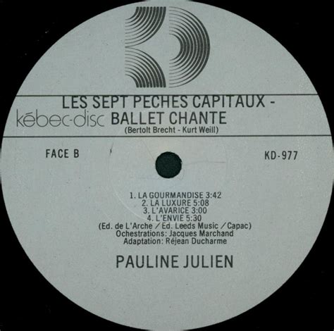 Les sept péchés capitaux 1979 Pauline Julien