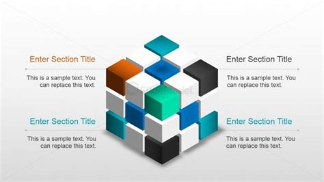 3D Magic Cube Slide Design For PowerPoint SlideModel