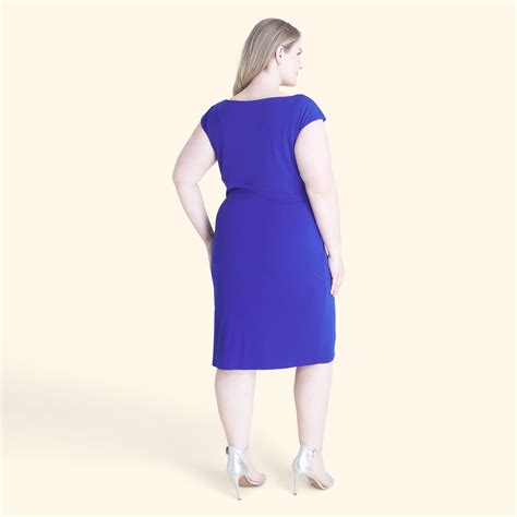 Lisa Keyhole Cobalt Sleeveless Dress Connected Apparel