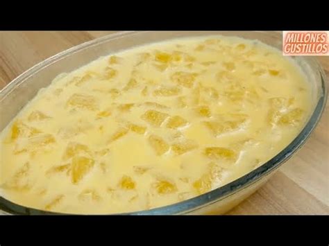 COMO PREPARAR POSTRE DE PIÑA MUY FACIL Y DELICIOSA postres frio YouTube