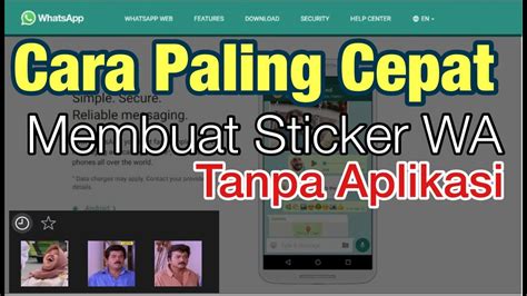 Cara Membuat Sticker Wa Sticker Whatsapp Tanpa Aplikasi Youtube