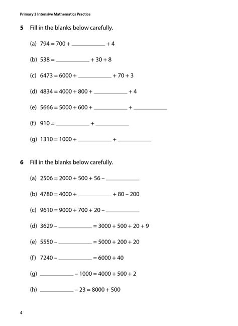 Primary 3 Intensive Mathematics Practice Mind Bookshop