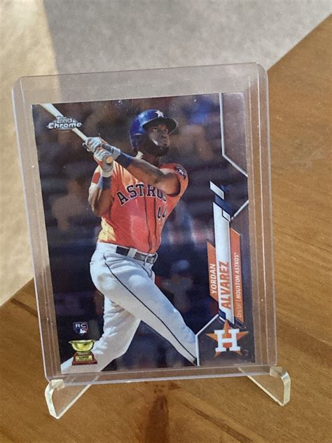 2020 Topps Chrome Orange Jersey 200 Yordan Alvarez RC Rookie EBay