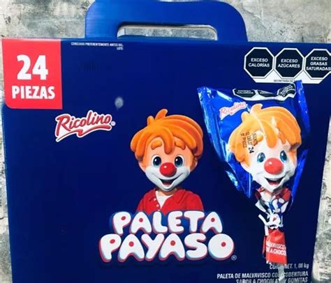 Paleta Payaso Ricolino 24 Piezas Caja De 1 080 Kg En Venta En Miguel