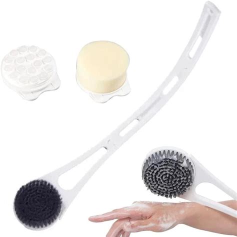 Brosse Dorsale À Long Manche Pour Douche Brosse De Bain À Poils Doux