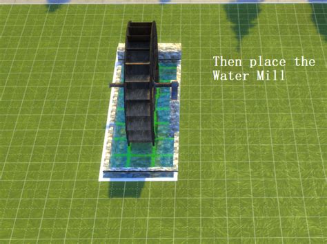 Functional Watermill The Sims 4 Mods CurseForge