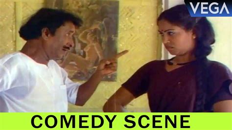 Kodai Mazhai Tamil Movie Loose Mohan Gives A Dress To Sripriya