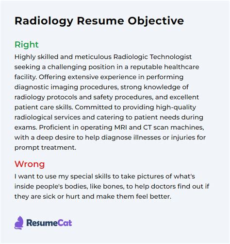 Top 16 Radiology Resume Objective Examples Resumecat