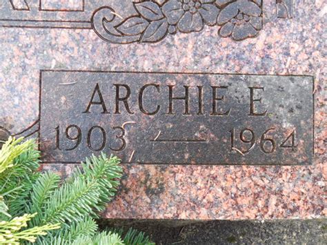 Archie E Lemke M Morial Find A Grave