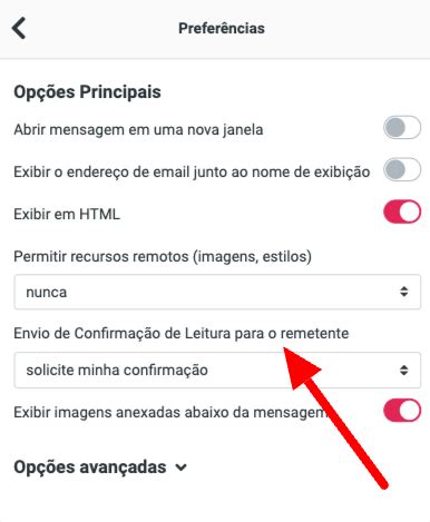 Como configurar a confirmação de Leitura e Recebimento E mail GO