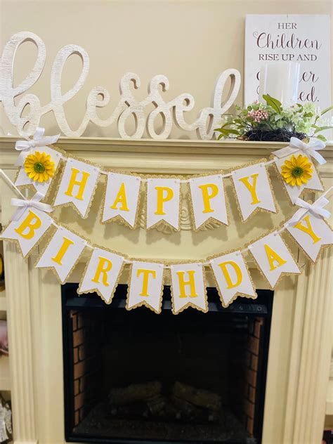 Sunflower Birthday Decorations Sunflower Birthday Party Etsy