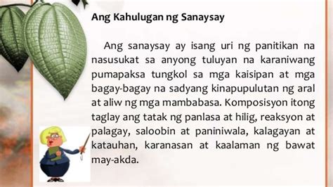 Layunin Ng Sanaysay - J-Net USA