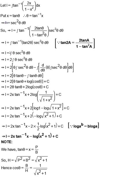 Integrate Int Tan 1 2x1 X2 Dx