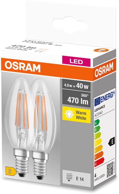 Osram Led Base Classic B Cl W K E Er Set G Nstig Bei Ltt