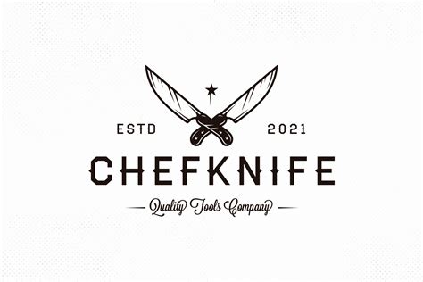 Chef Knife Vector Logo Template Graphic By Vectorwithin · Creative Fabrica