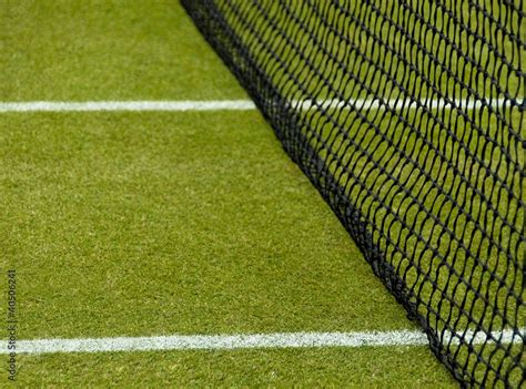 Lawn tennis court Stock Photo | Adobe Stock