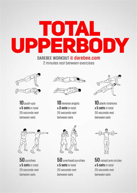 Total Bodyweight Upperbody Workout by DAREBEE #darebee #workout # ...