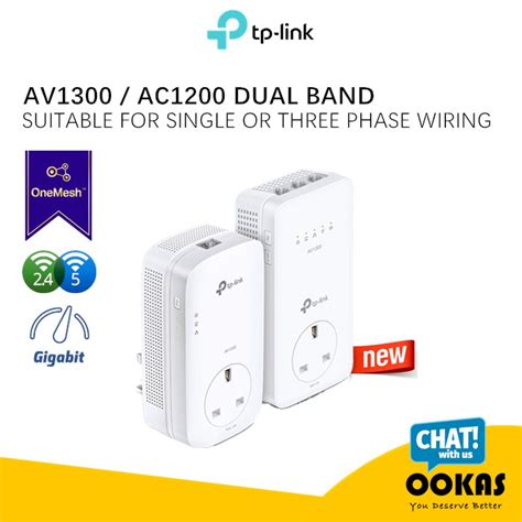 TP LINK TL WPA8631P KIT Onemesh AV1300 AC1200 Gigabit Dual Band