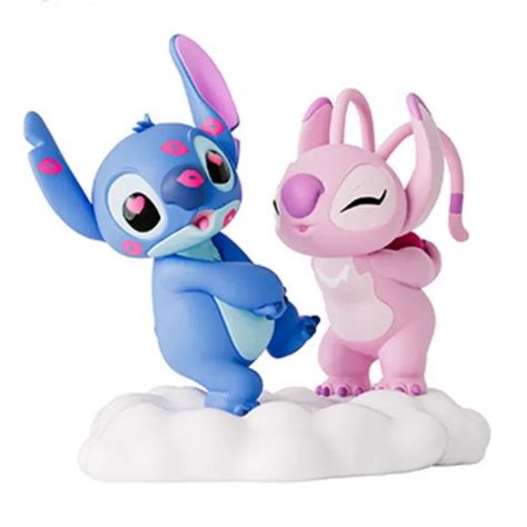 Figura Decora O Casal Stitch E Angel Beijo Elo