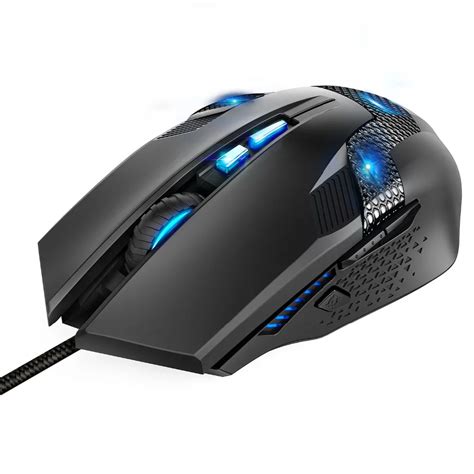 TeckNet Programmable Wired Gaming Mouse Optical Ergonomic Computer Mice ...