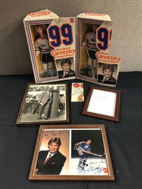 Gretzky And Dimaggio Autograph And Memorabilia Lot