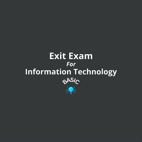 Exit Exam For Information Technology LearnEthiopia