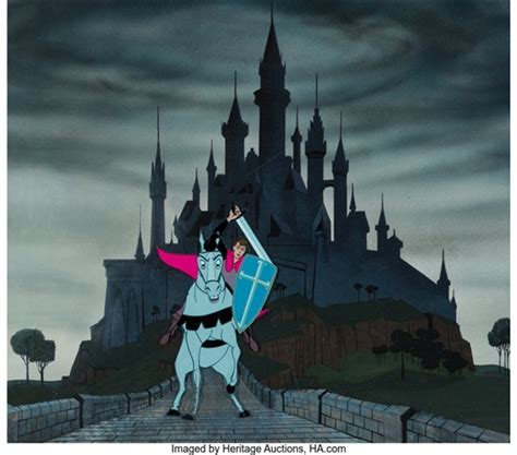 Sleeping Beauty Production Cel On Master Production Background Walt Disney 1959 By Walt Disney