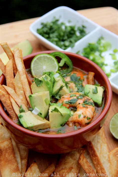 Shrimp Tortilla Soup Laylitas Recipes