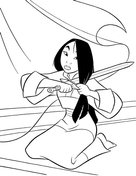 Mulan Coloring Pages To Download And Print For Free