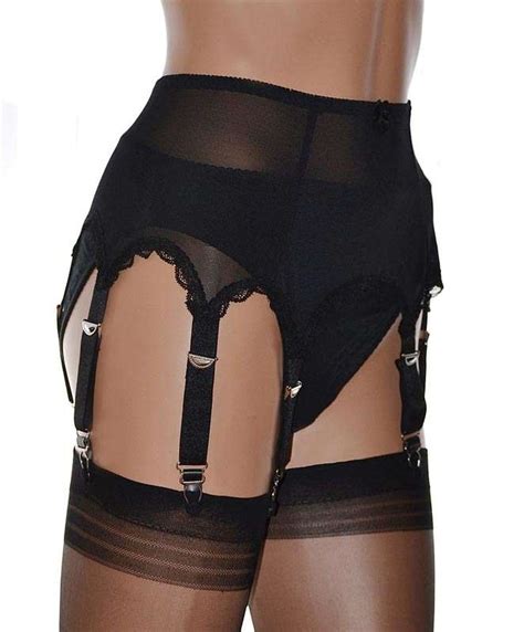 Strap Power Mesh Suspender Belt