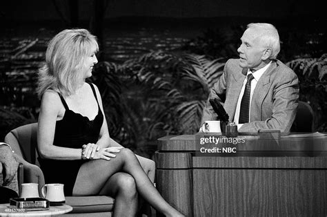 Actress Teri Garr during an interview with host Johnny Carson on ...