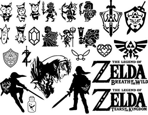 Legend Of Zelda Breath Of The Wild Tears Of The Kingdom Svg Bundle Svg