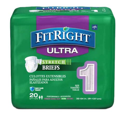 Fitright Stretch Ultra Adult Briefs With Tabs Heavy Absorbency 4