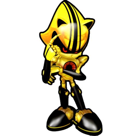 Gold Metal Sonic By Mentect On Deviantart
