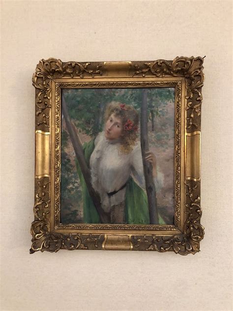 Proantic William Lee 1810 1865 Oil On Canvas Woman With Blonde Ha