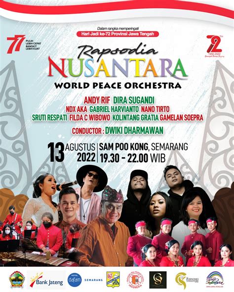 Hari Jadi Ke Jateng Ganjar Gelar Konser Rapsodia Nusantara Di