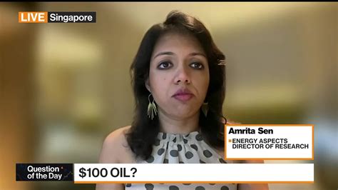 Watch Oil Could Hit $100 in Second Quarter, Amrita Sen Says - Bloomberg