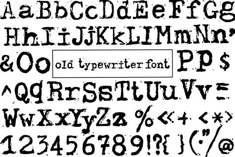 Old typewriter font | Typewriter font, Old typewriter font, Lettering fonts