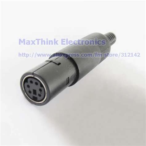 6 Pin Mini DIN Mini DIN Female Jack Connector Adapter With Plastic ...