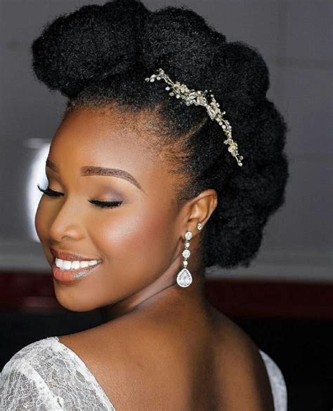 Natural Hair Bridal Updo Natural Hair Wedding Natural Wedding