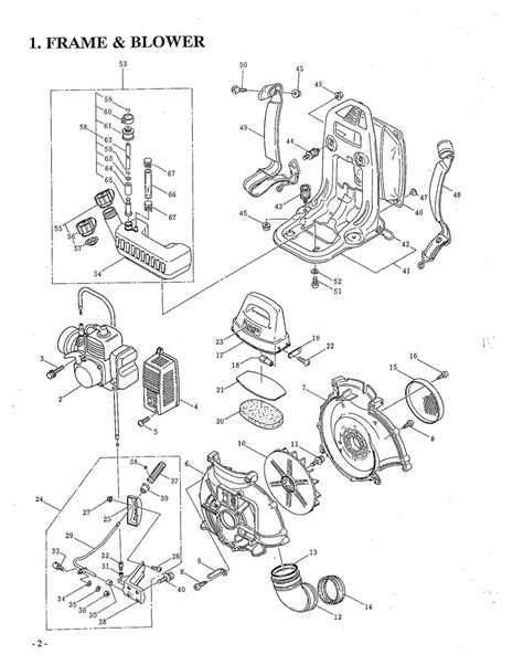 Maruyama Parts Lookup Bl480 Parts Diagramsbl480 Frame And Blower