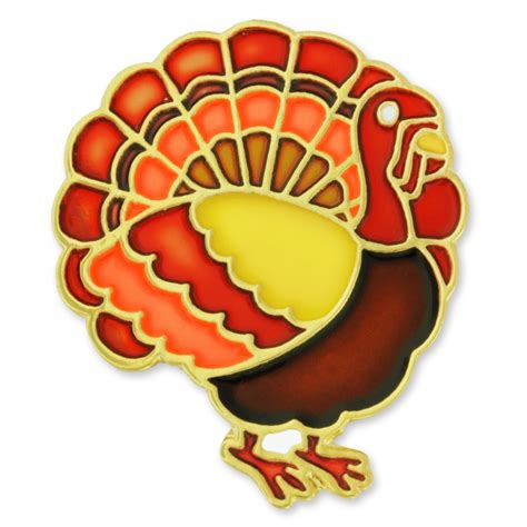 Pinmart Pinmarts Thanksgiving Turkey Fall Enamel Lapel Pin Walmart